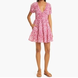 Banjanan Pink and White Mini Dress
